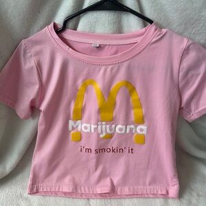 Pink Graphic Baby Tee